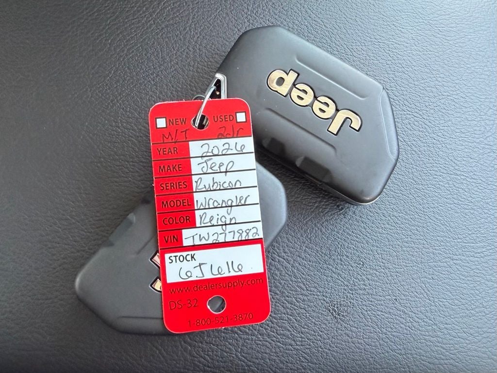 2026 Jeep Wrangler WRANGLER 2-DOOR RUBICON