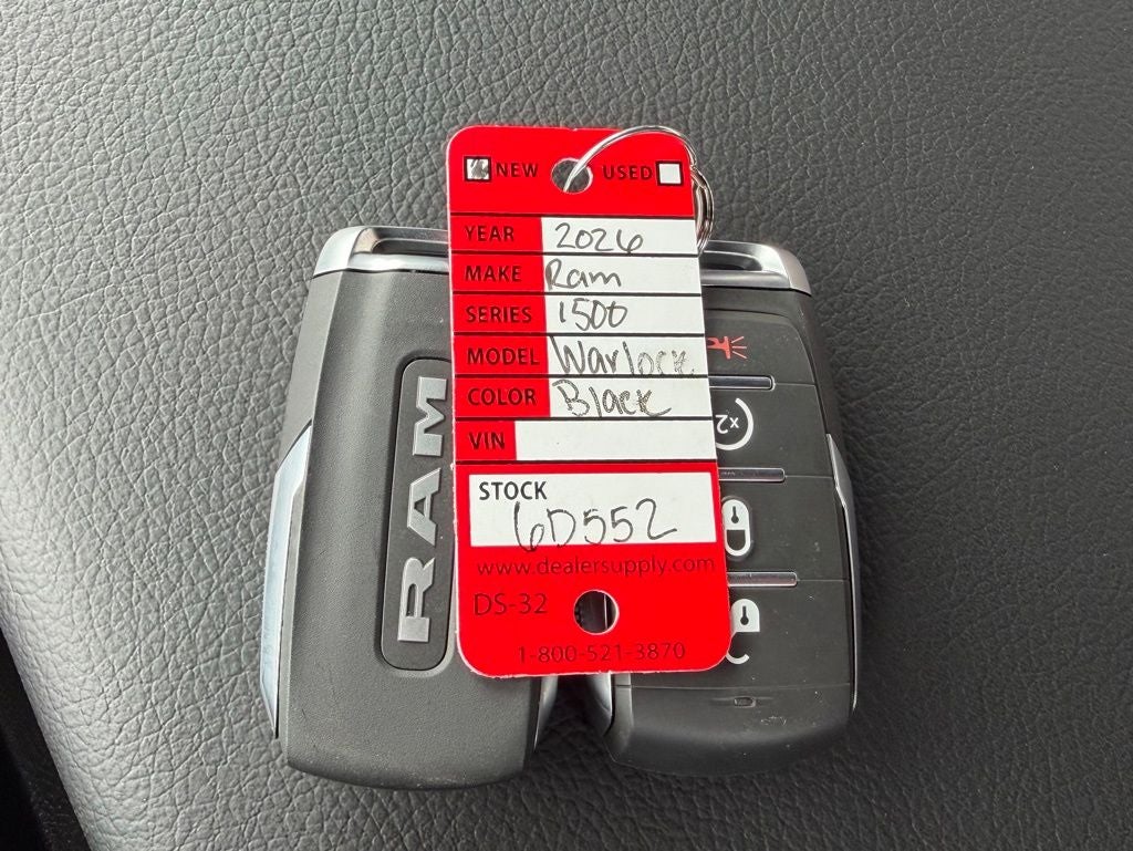 2026 RAM Ram 1500 RAM 1500 WARLOCK CREW CAB 4X4 5'7' BOX